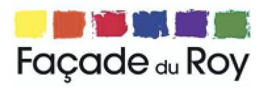 Logo de la Façade du Roy avec des couleurs vives.