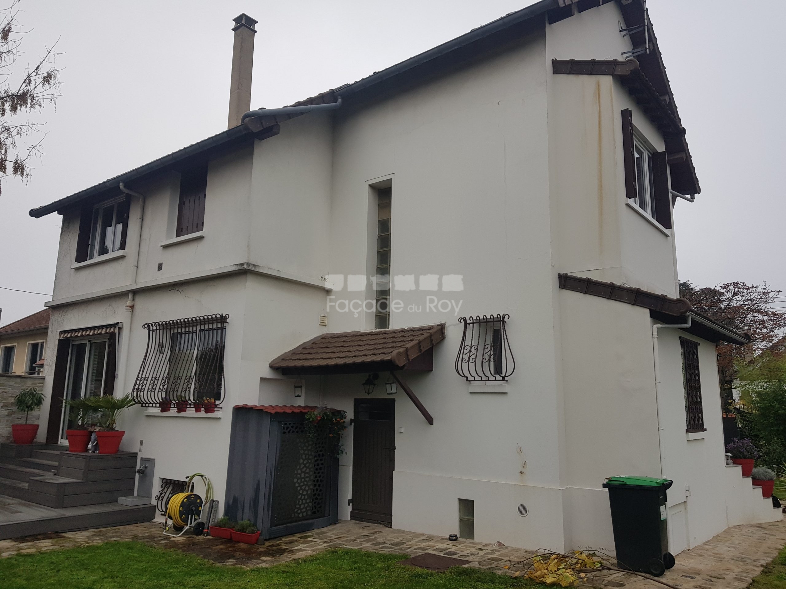 Ravalement façades d'une maison à Fontenay-sous-Bois, 94033, Val-de-Marne